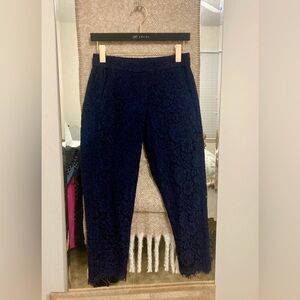 J.Crew Navy Lace Trousers